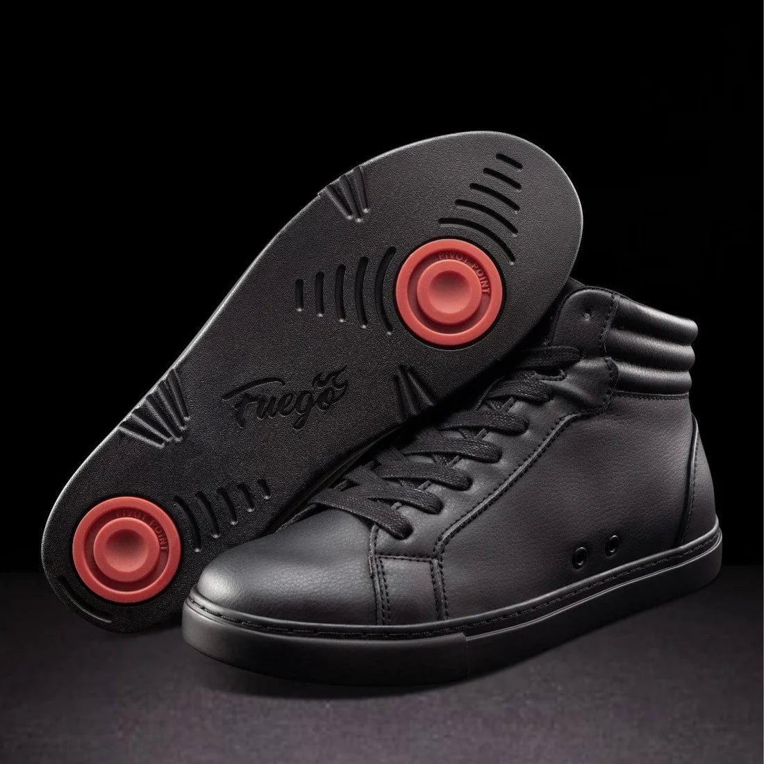 Fuego Dance Shoes High Top All Black - Main Image